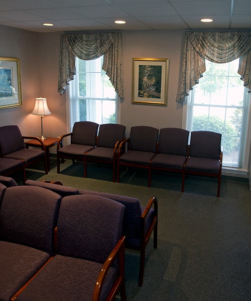 Waiting room at Simi Orthodontics in Norwood, MA