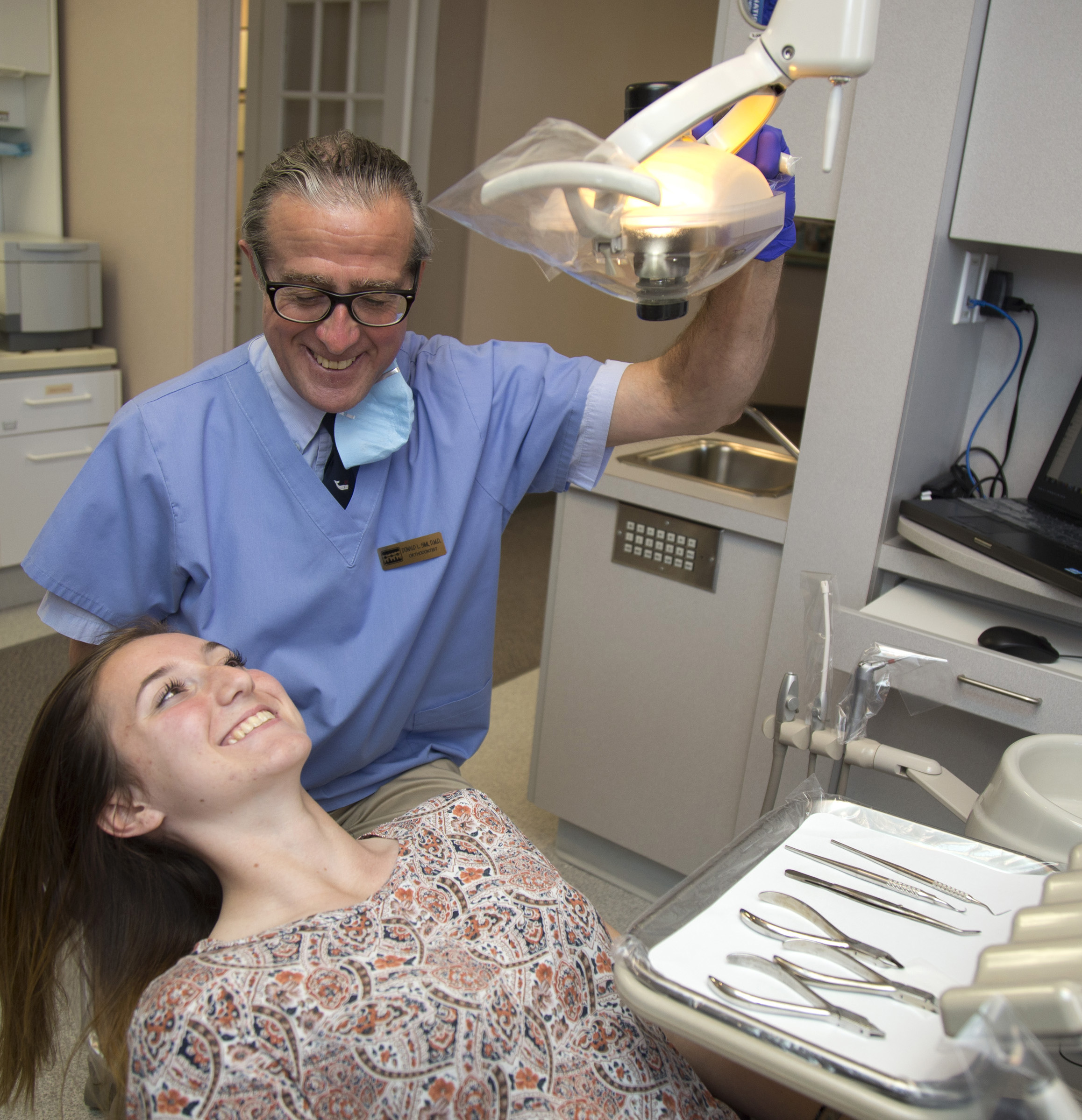 Dr. Simi and patient at Simi Orthodontics in Norwood, MA